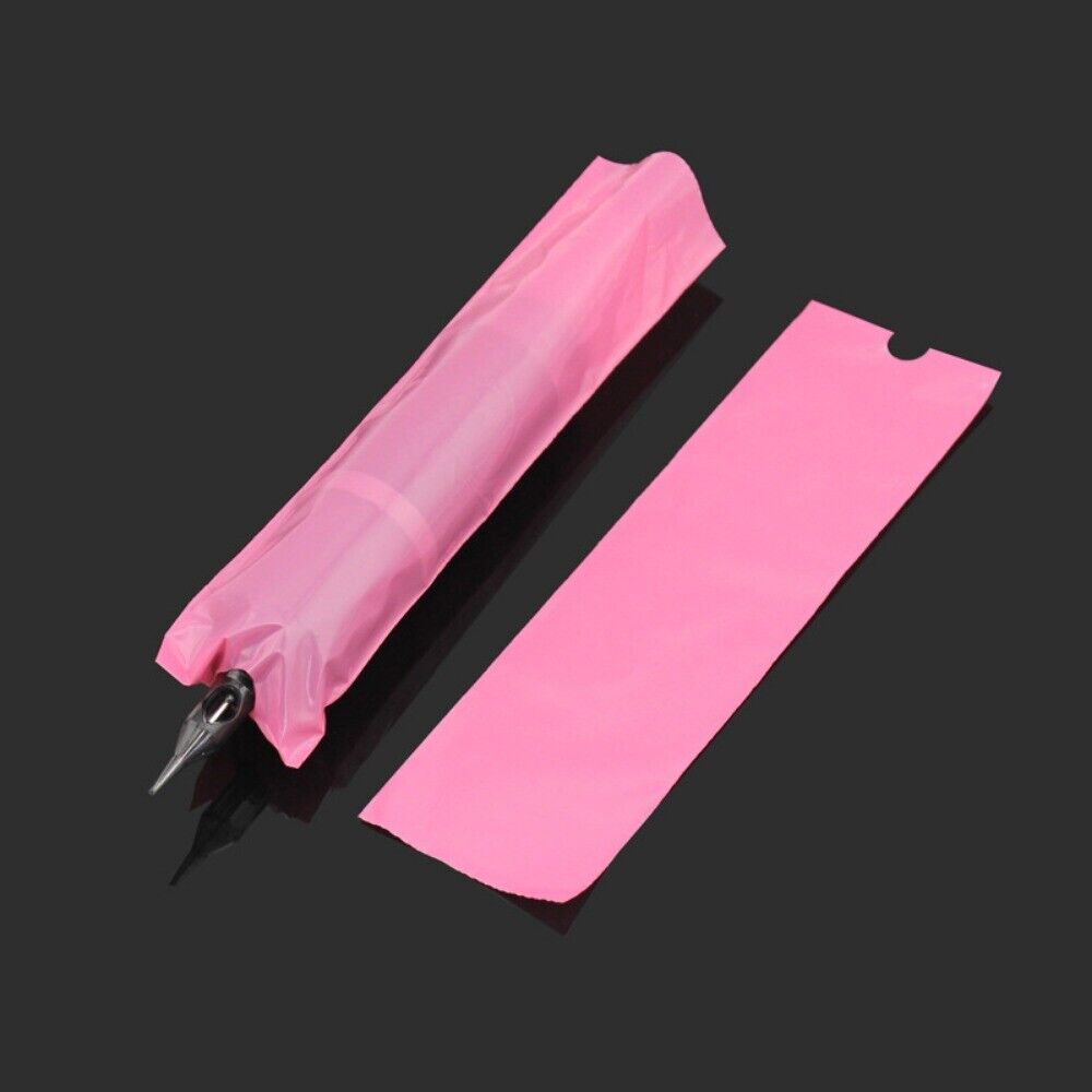 Pink Tattoo Pen Covers - 200pcs